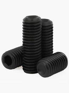 Tornillo de fijación de acero aleado grado 10.9 12.9 con acabado negro din916 din913 ASME B 18.3 